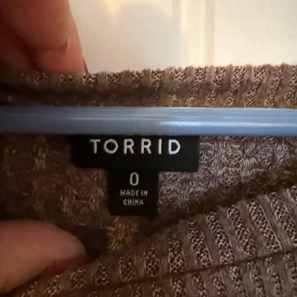 Torrid Taupe Crew Neck Sweater